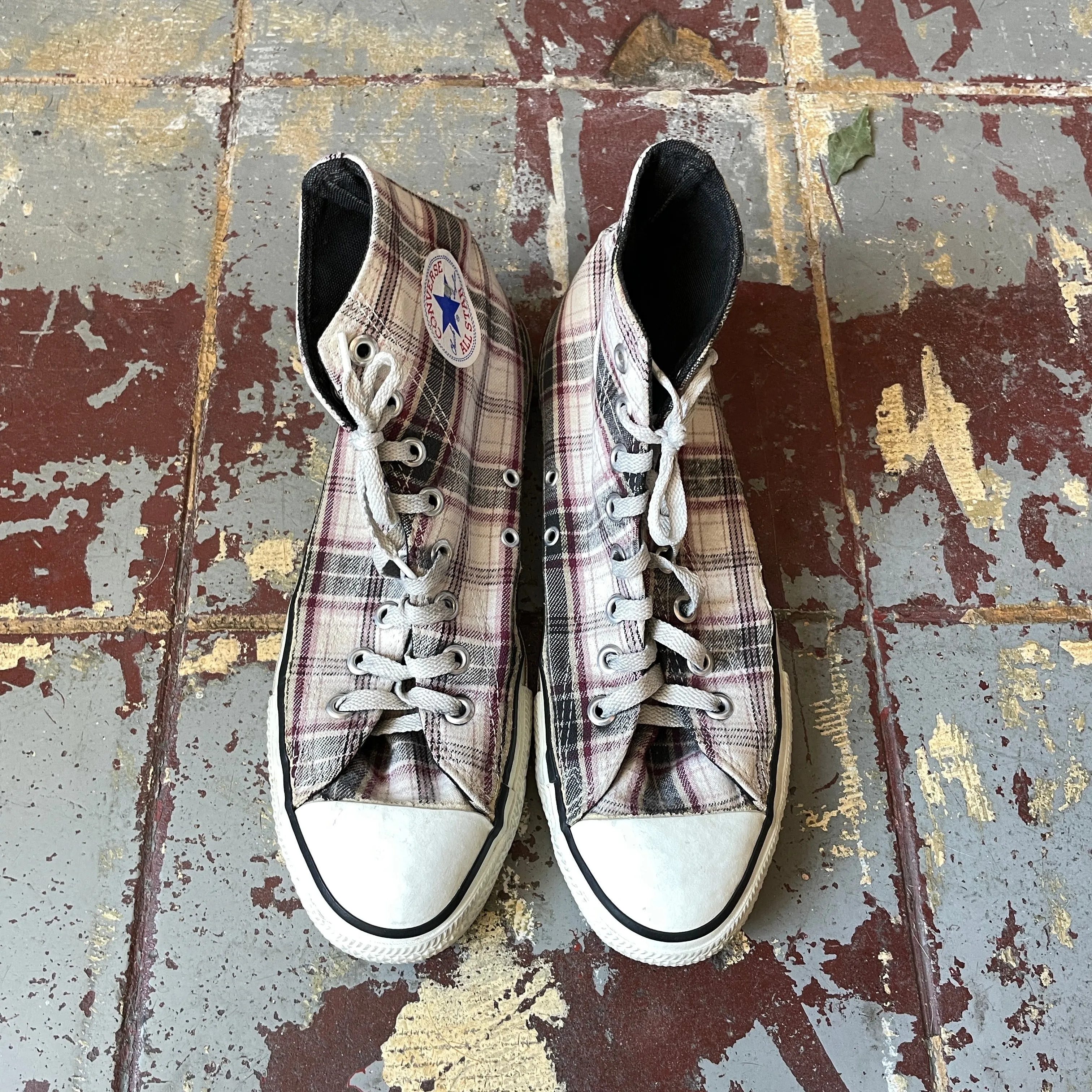 80’s Plaid Converse - M's 10 W's 11