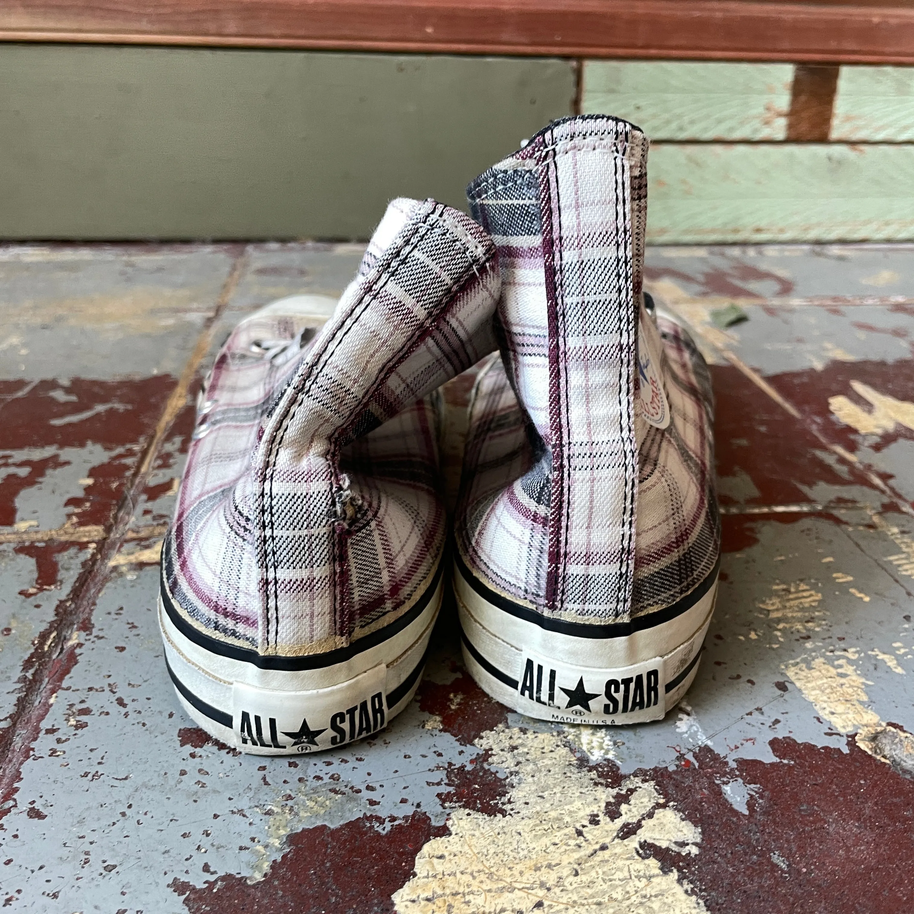 80’s Plaid Converse - M's 10 W's 11