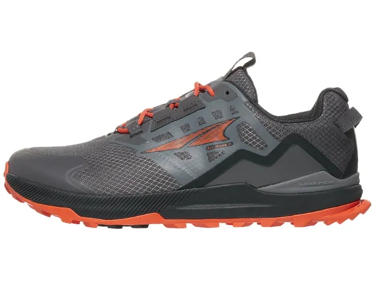 Altra | Lone Peak All-Weather Low 2 | Men's | Grey/Orange