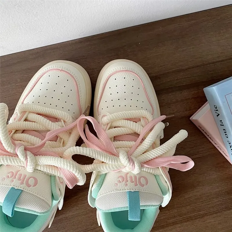 Angelcore Pastel Colors Soft Girl Aesthetic Sneakers Shoes