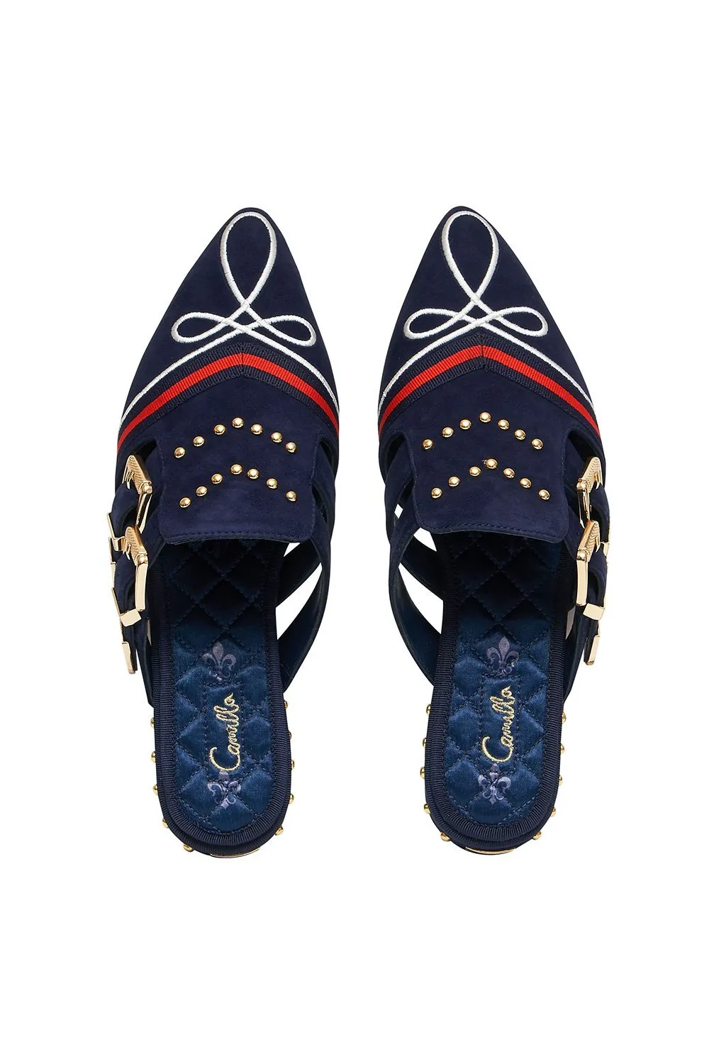 BUCKLE SLIPPER NAVY