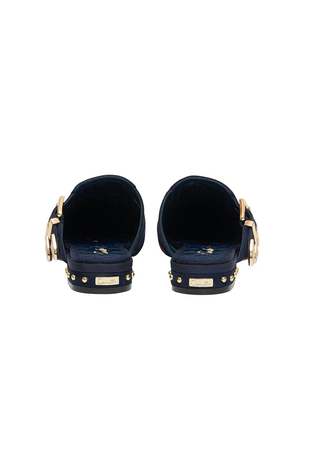 BUCKLE SLIPPER NAVY