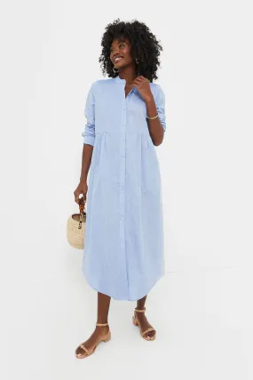 Chambray Linen Lydell Maxi Dress