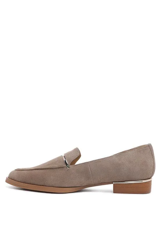 Easy On Suede Leather Loafers