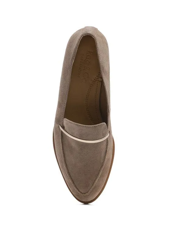 Easy On Suede Leather Loafers