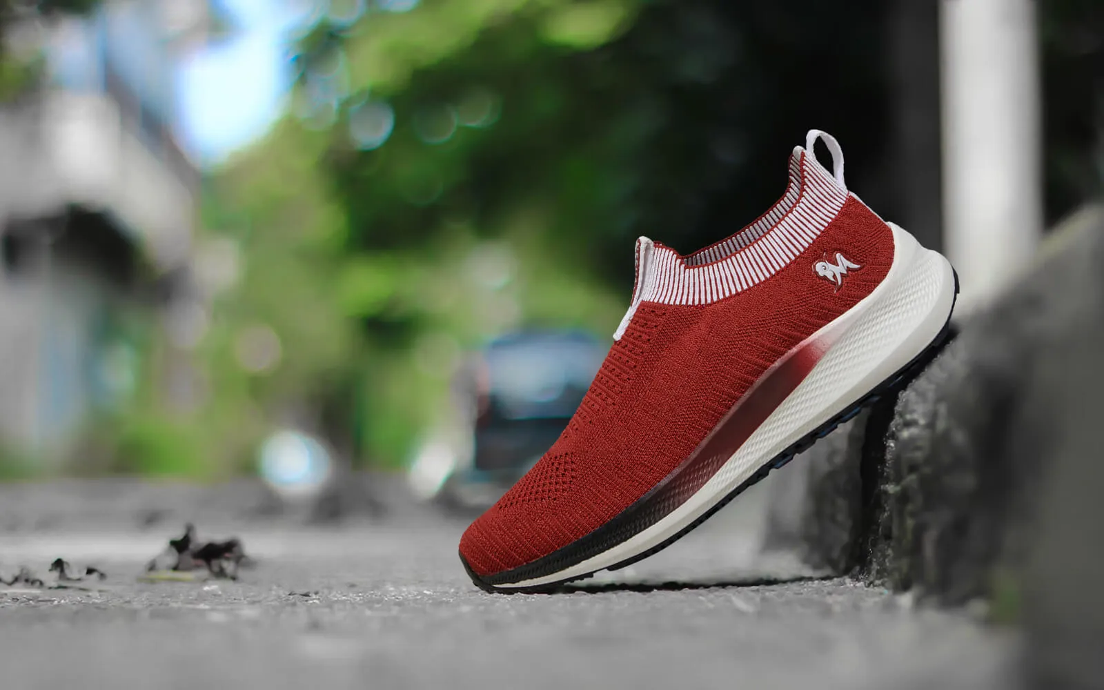 Grip Fit Slip Ons : Maroon