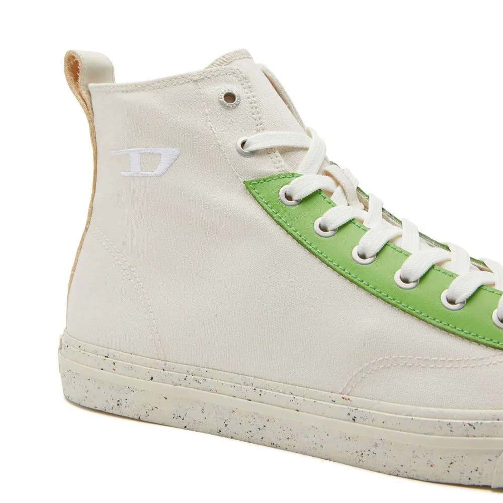 High Top Sneaker Pastel Eyestay Green