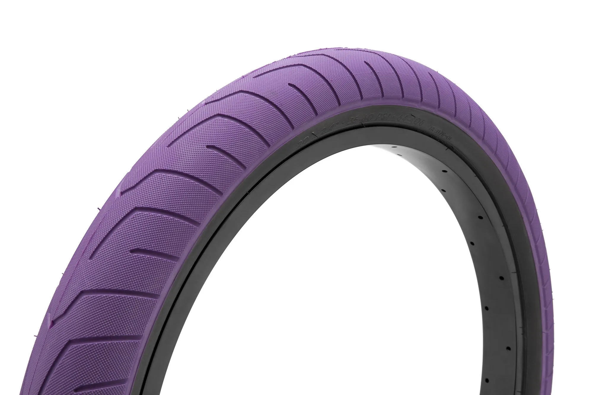 Kink BMX Sever Tire 2.4" - Purple/Black Wall