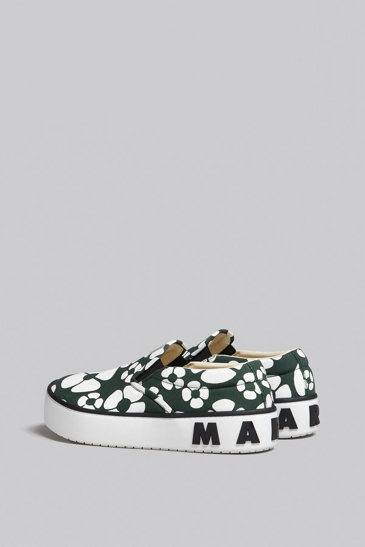 MARNI X CARHARTT | GREEN FLOWER PAW SLIP ONS