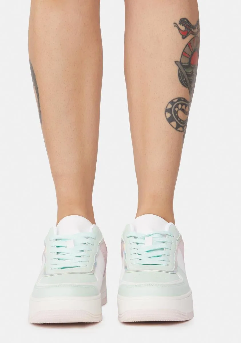 Mint Make It Real Platform Sneakers