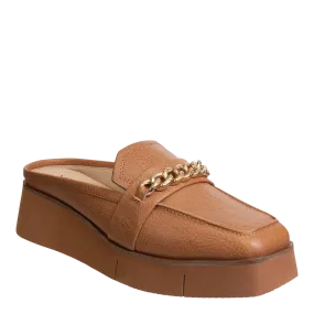 NAKED FEET - ELECT in BROWN Platform Mules