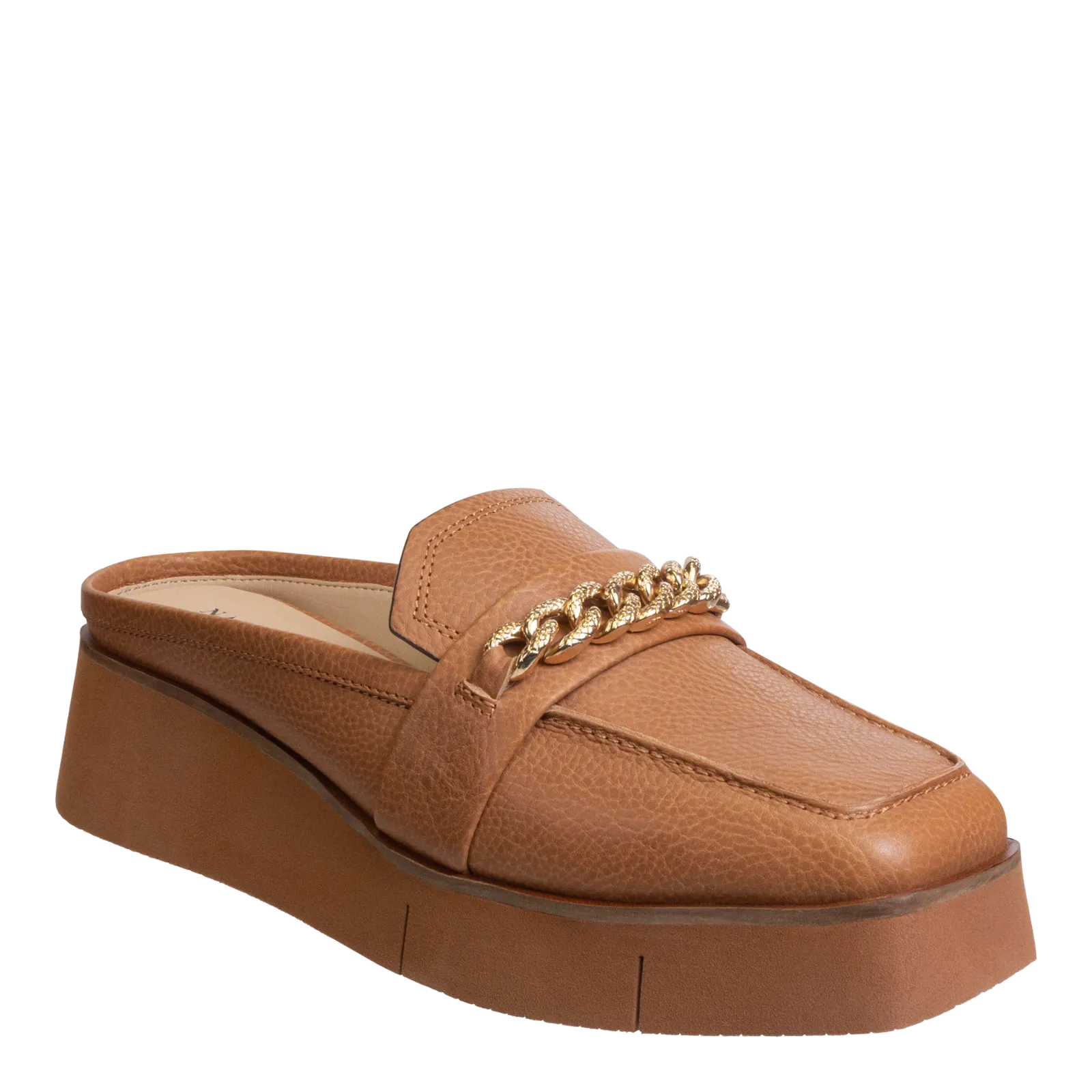 NAKED FEET - ELECT in BROWN Platform Mules