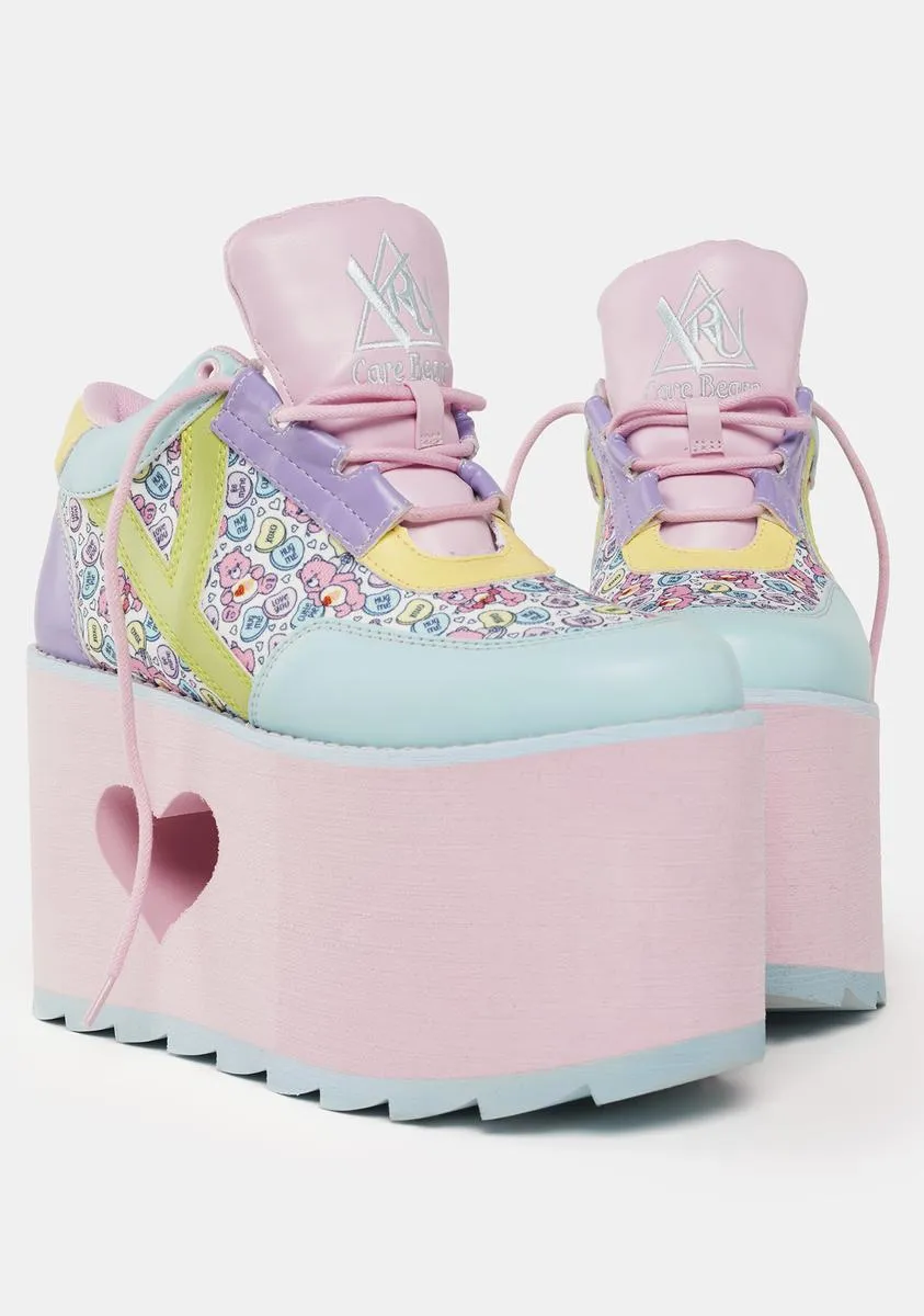 Pastel Qozmo Lo Care Bears Platform Sneakers