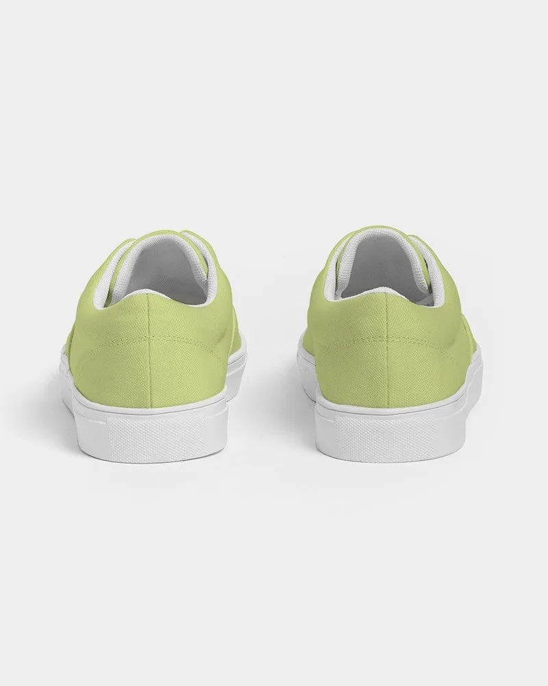 Pastel Yellow Warm Green Women's Canvas Sneakers | Women's | Bright Pastel Yellow Warm Green | C15M0Y60K0