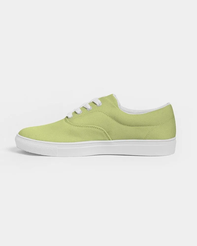 Pastel Yellow Warm Green Women's Canvas Sneakers | Women's | Bright Pastel Yellow Warm Green | C15M0Y60K0