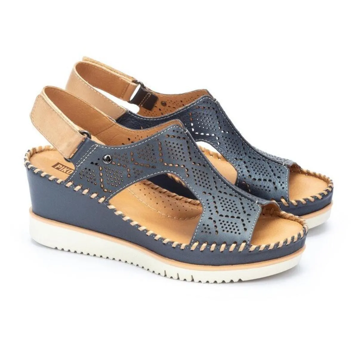 Pikolinos Aguadulce W3z-1775cpc1 Women's Wedge Sandals in Blue