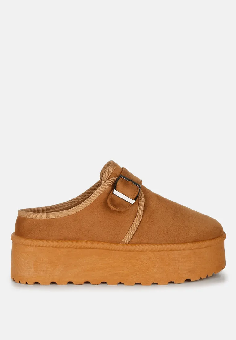 Ryeson Buckle Strap Platform Classic Slip-On