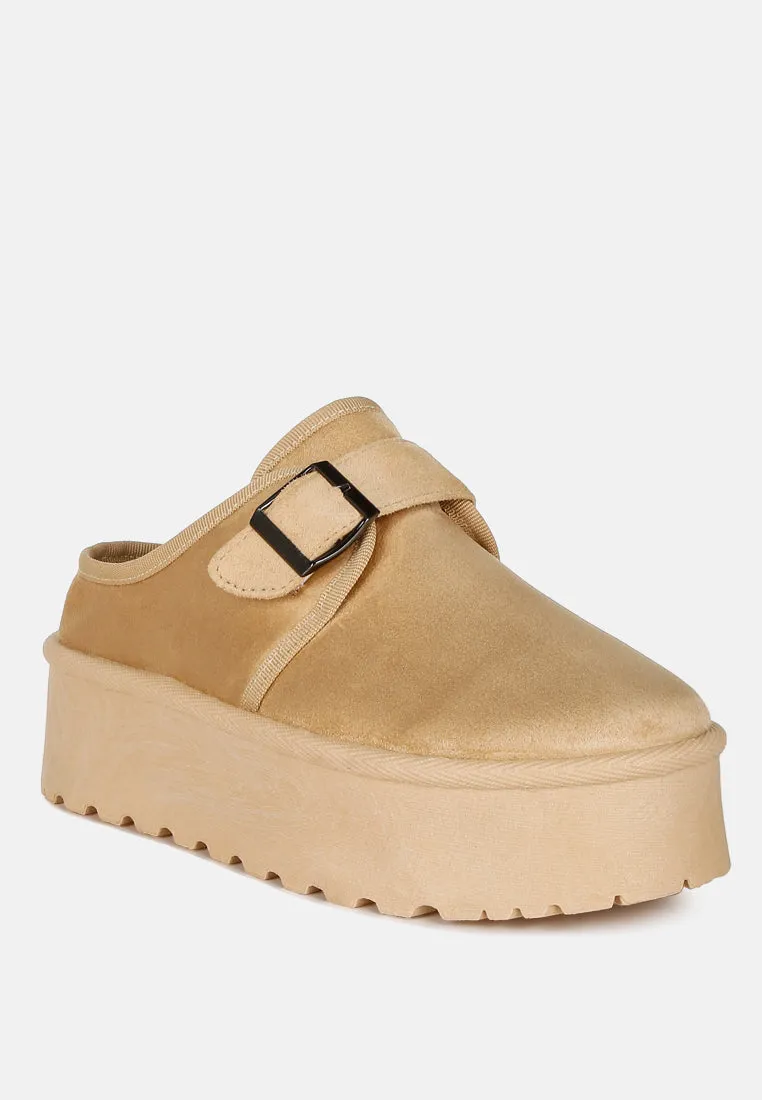 Ryeson Buckle Strap Platform Classic Slip-On