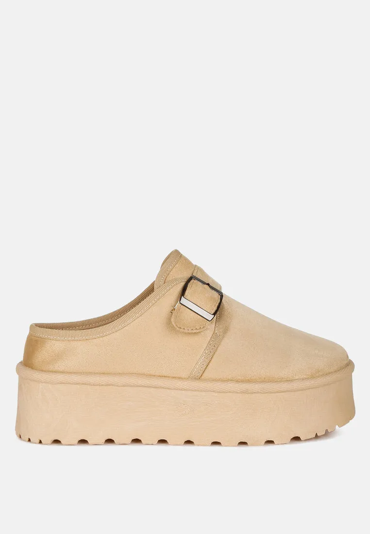 Ryeson Buckle Strap Platform Classic Slip-On