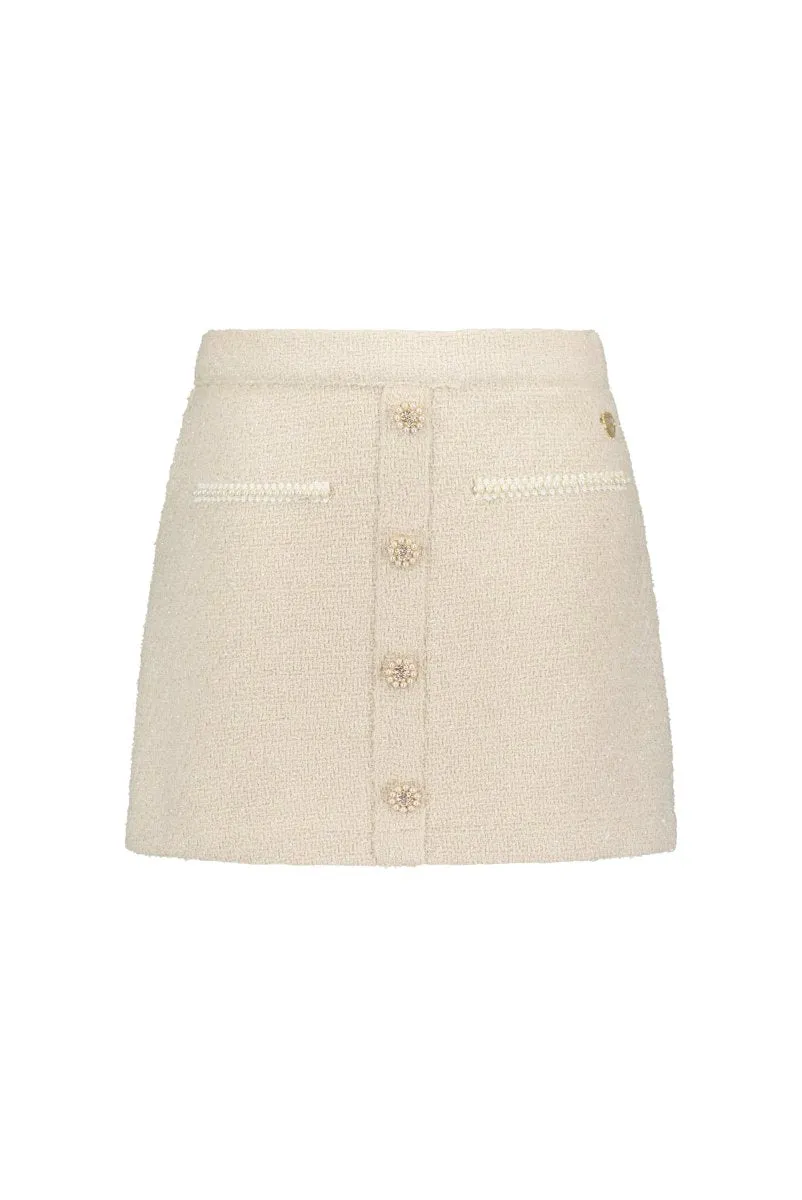 TIANA Chic tweed skirt Oatmeal