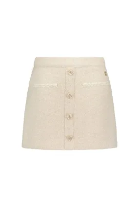 TIANA Chic tweed skirt Oatmeal